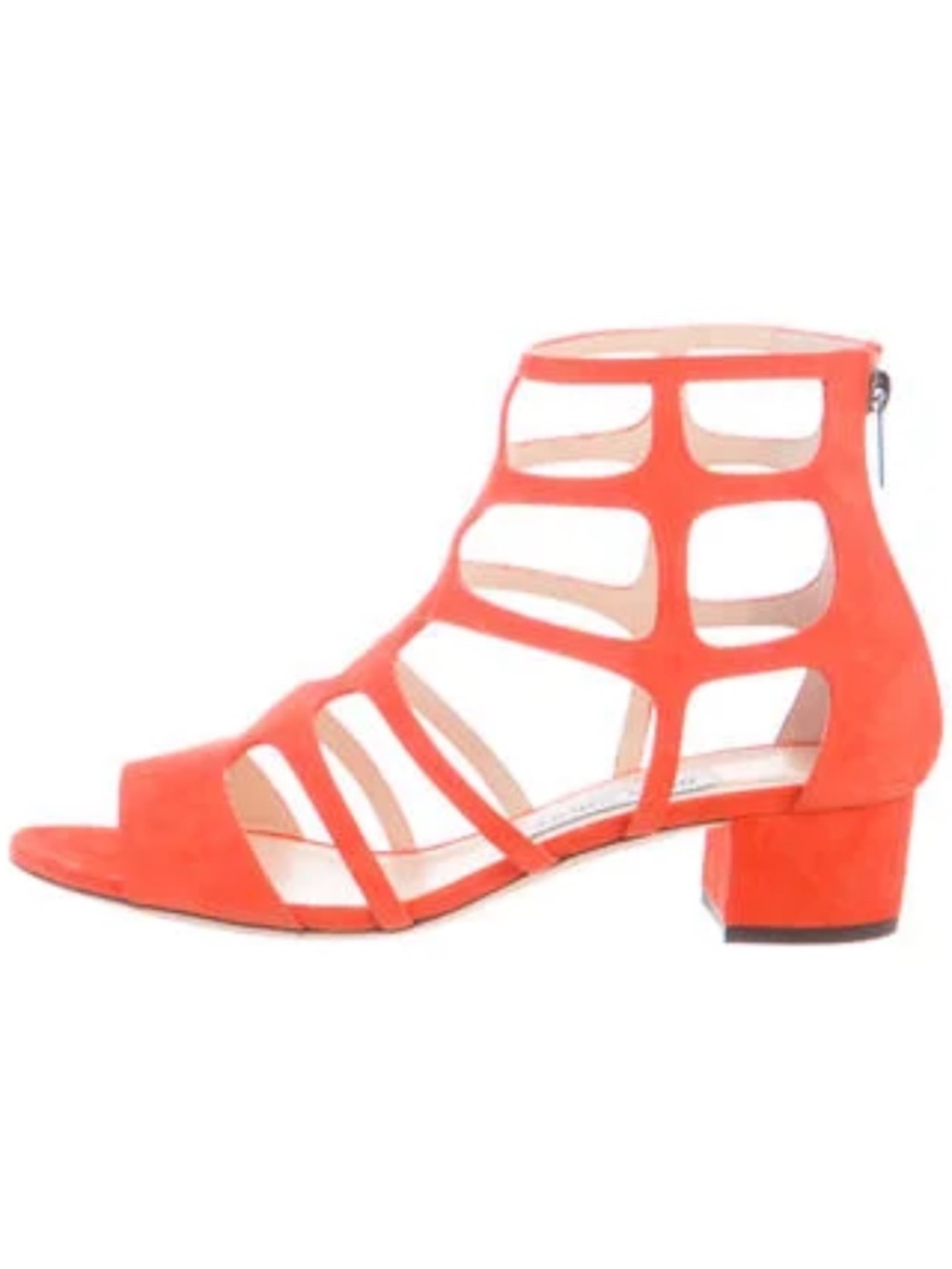 Jimmy Choo Suede Cage Cutout Sandals